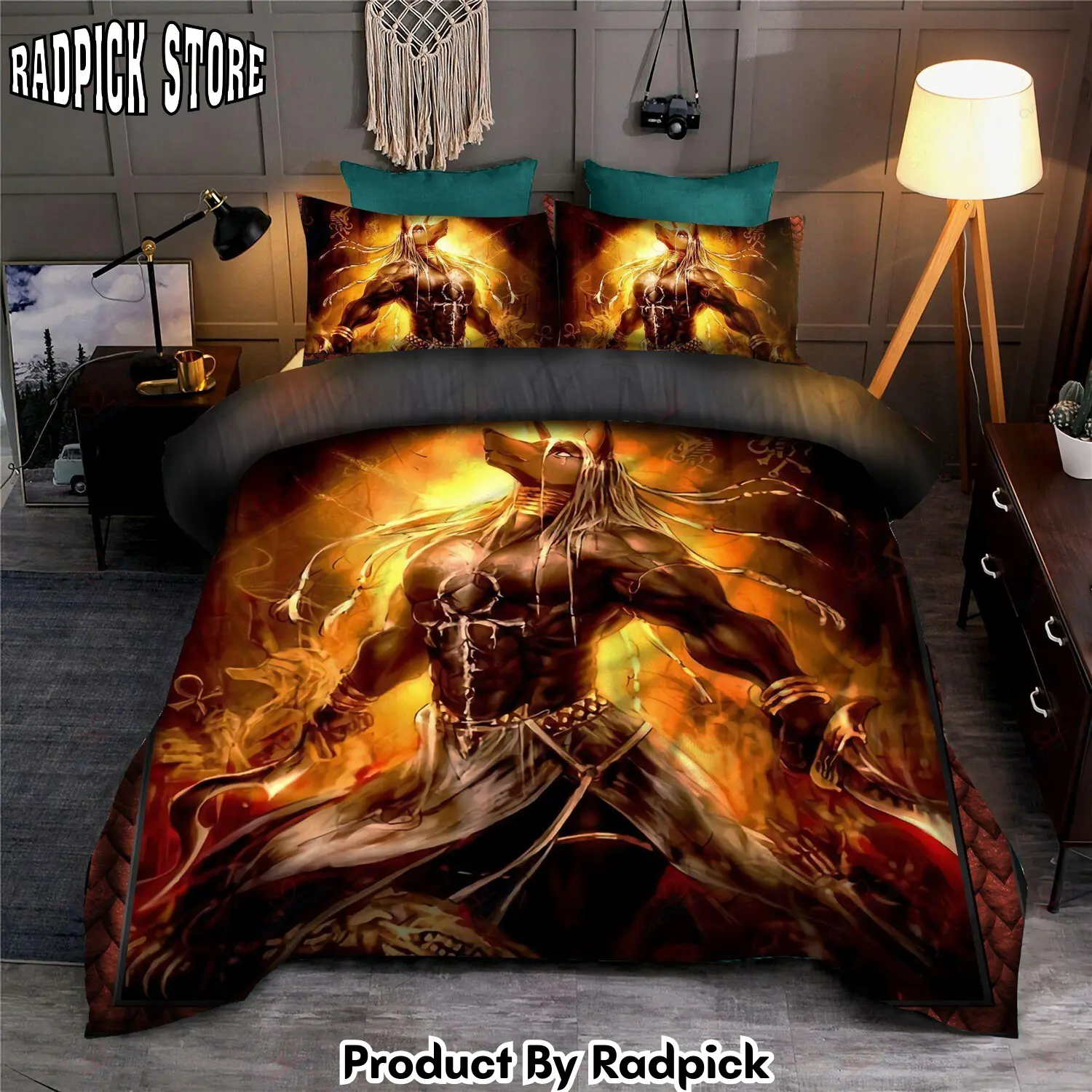 Radpick anubis god of egypt duvet cover bedroom sets comfortable bedding sets rp3278734